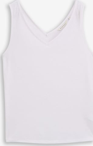 Haut TOM TAILOR en blanc : devant