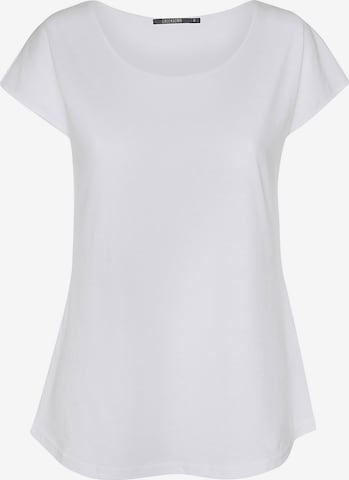 GREENBOMB Shirt 'Basic' in Wit: voorkant