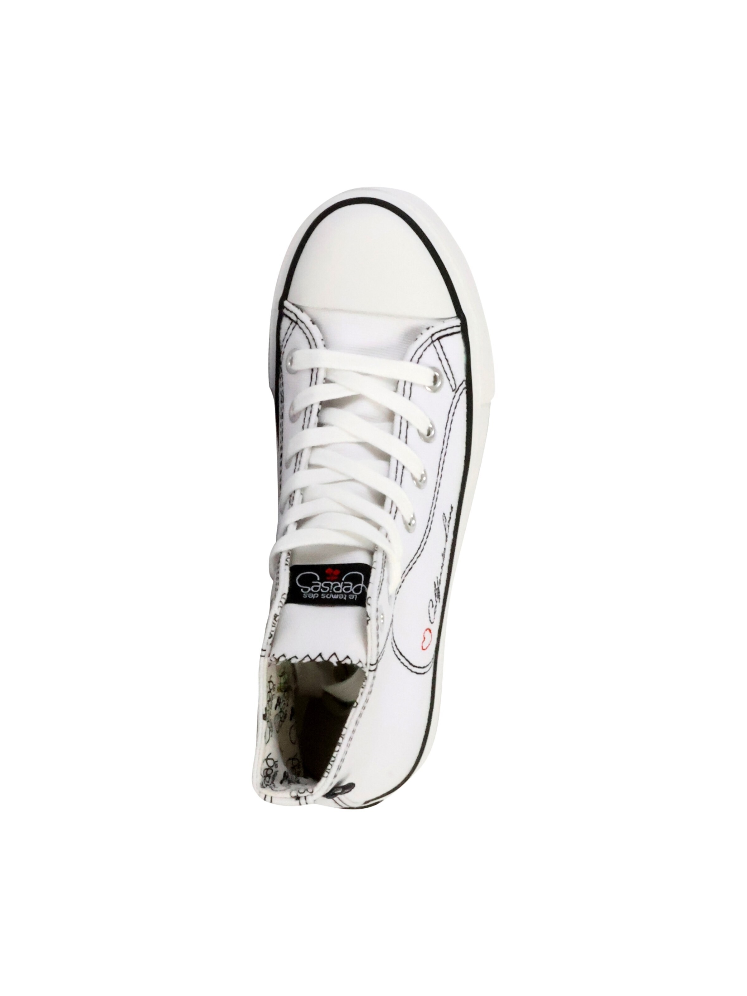 Baskets hautes Le Temps Des Cerises en blanc