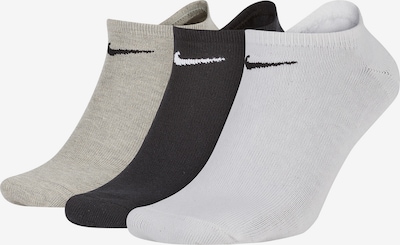 NIKE Sportske čarape u bež melange / siva melange / crna, Pregled proizvoda
