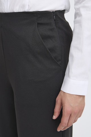 Wide Leg Pantalon 'IHKate' ICHI en noir