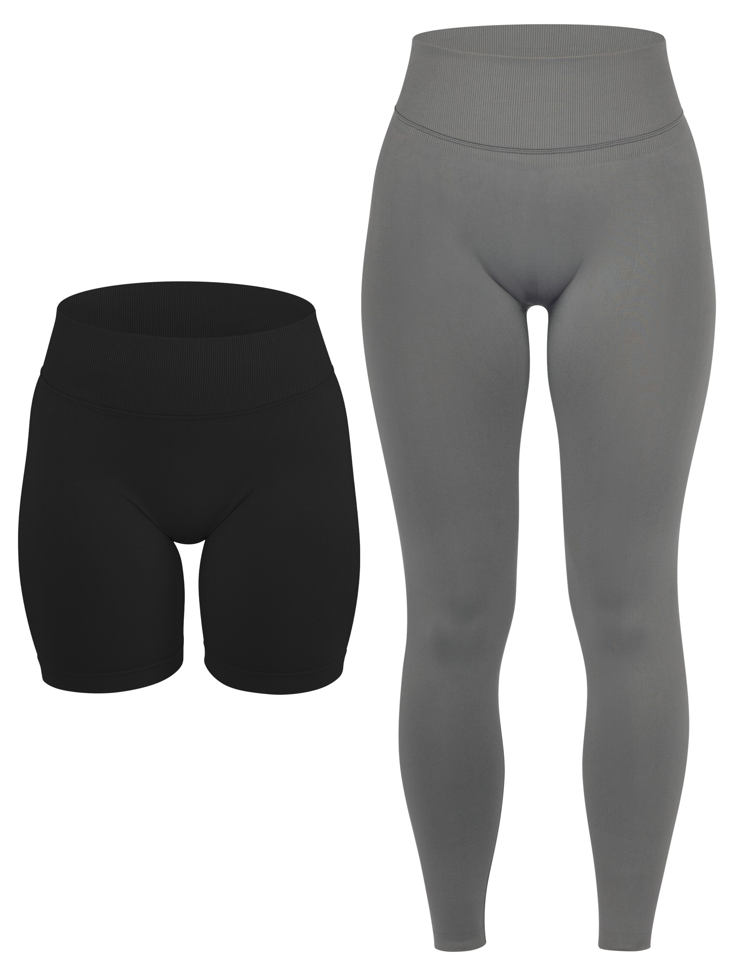 normani Skinny Workout Pants in Grey: front