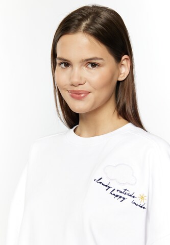 Sweat-shirt 'Keepsudry' MYMO en blanc