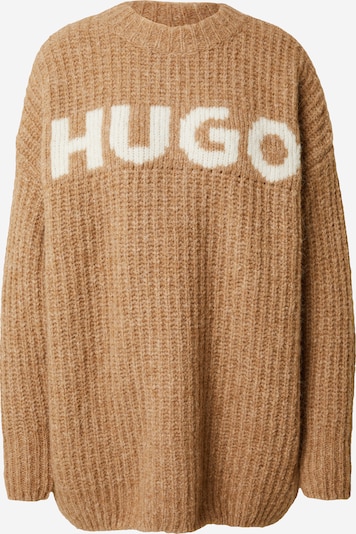 HUGO Red Pull-over oversize en beige / marron, Vue avec produit