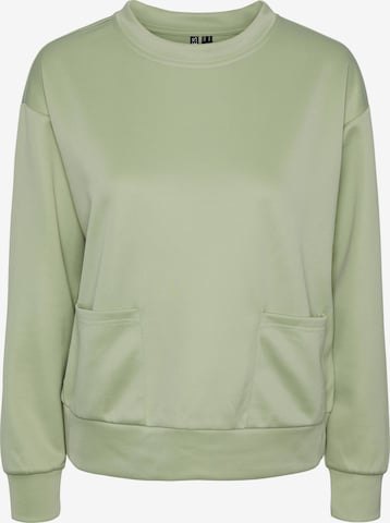 PIECES Sweater 'Line' in Green: front