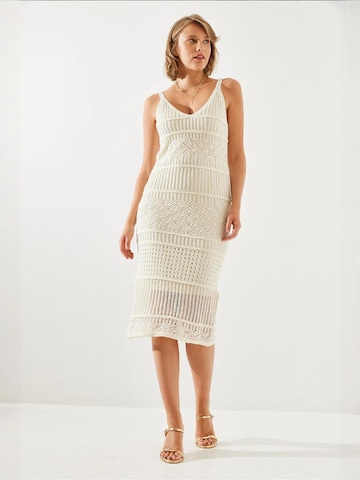 Bianco Lucci Strickkleid in Beige
