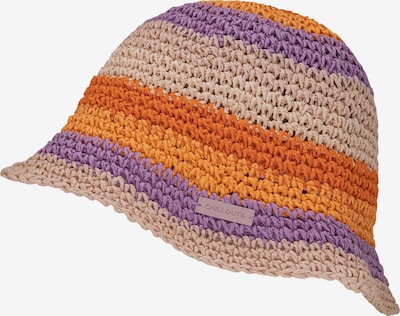 chillouts Chapeaux 'Kos' en beige foncé / violet / orange, Vue avec produit