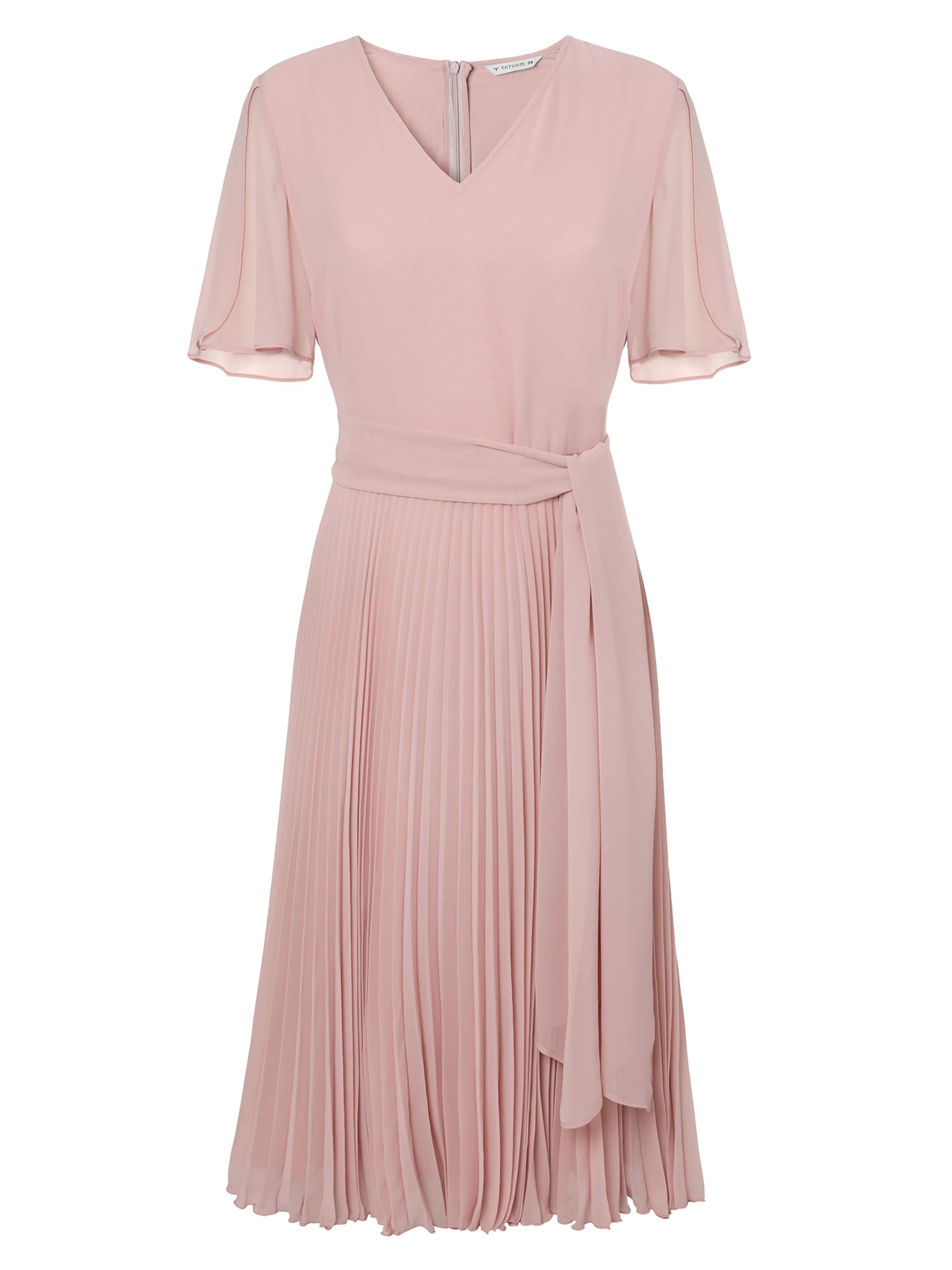 TATUUM Damengewebekleid PLEATA in Pink: Vorderseite