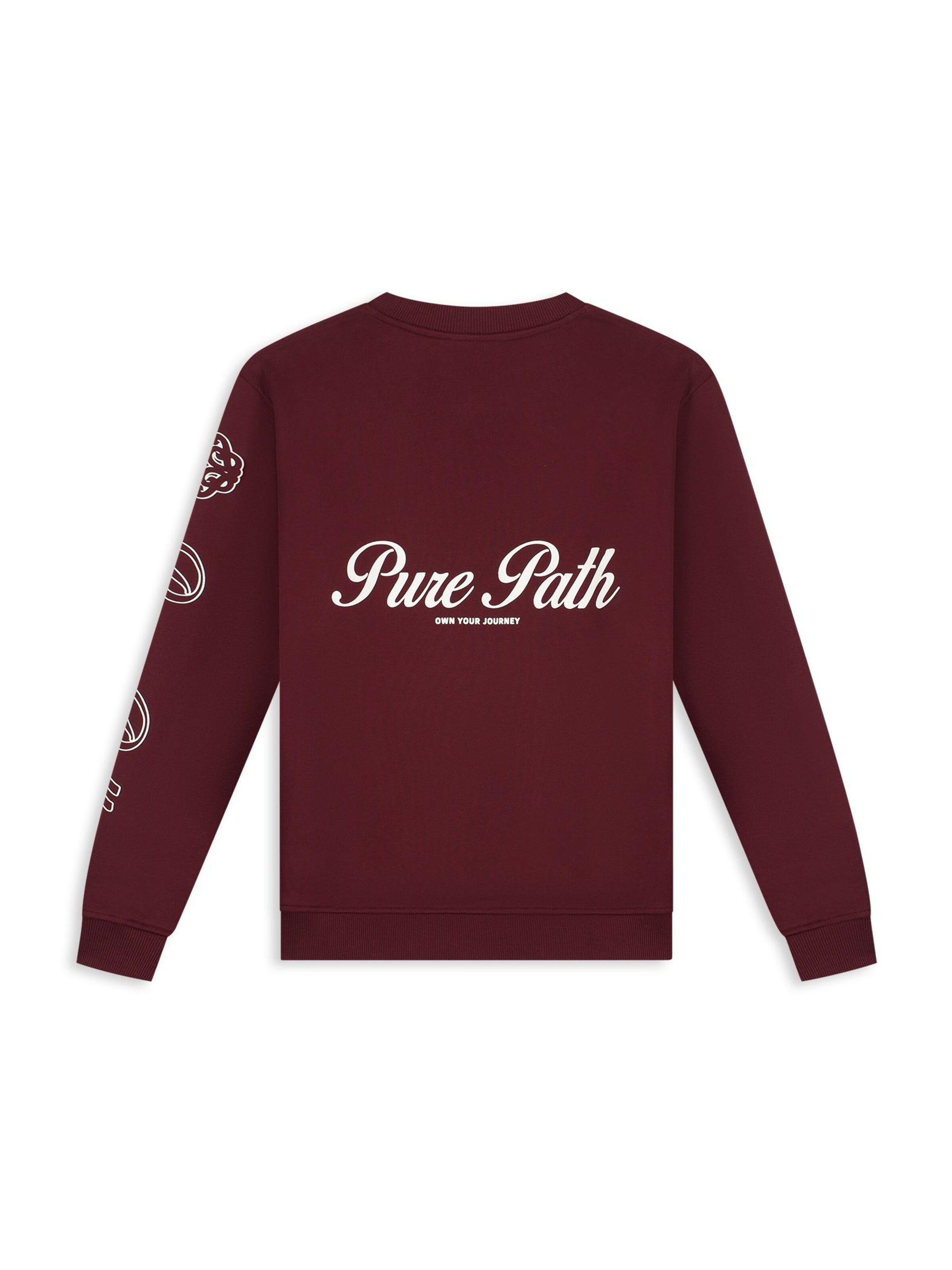 Sweat-shirt Pure Path en rouge