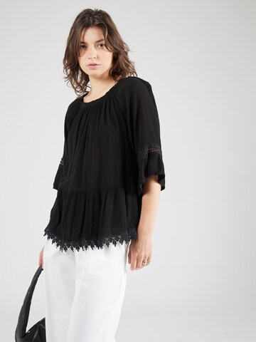 ZABAIONE Blouse 'La44la' in Black: front