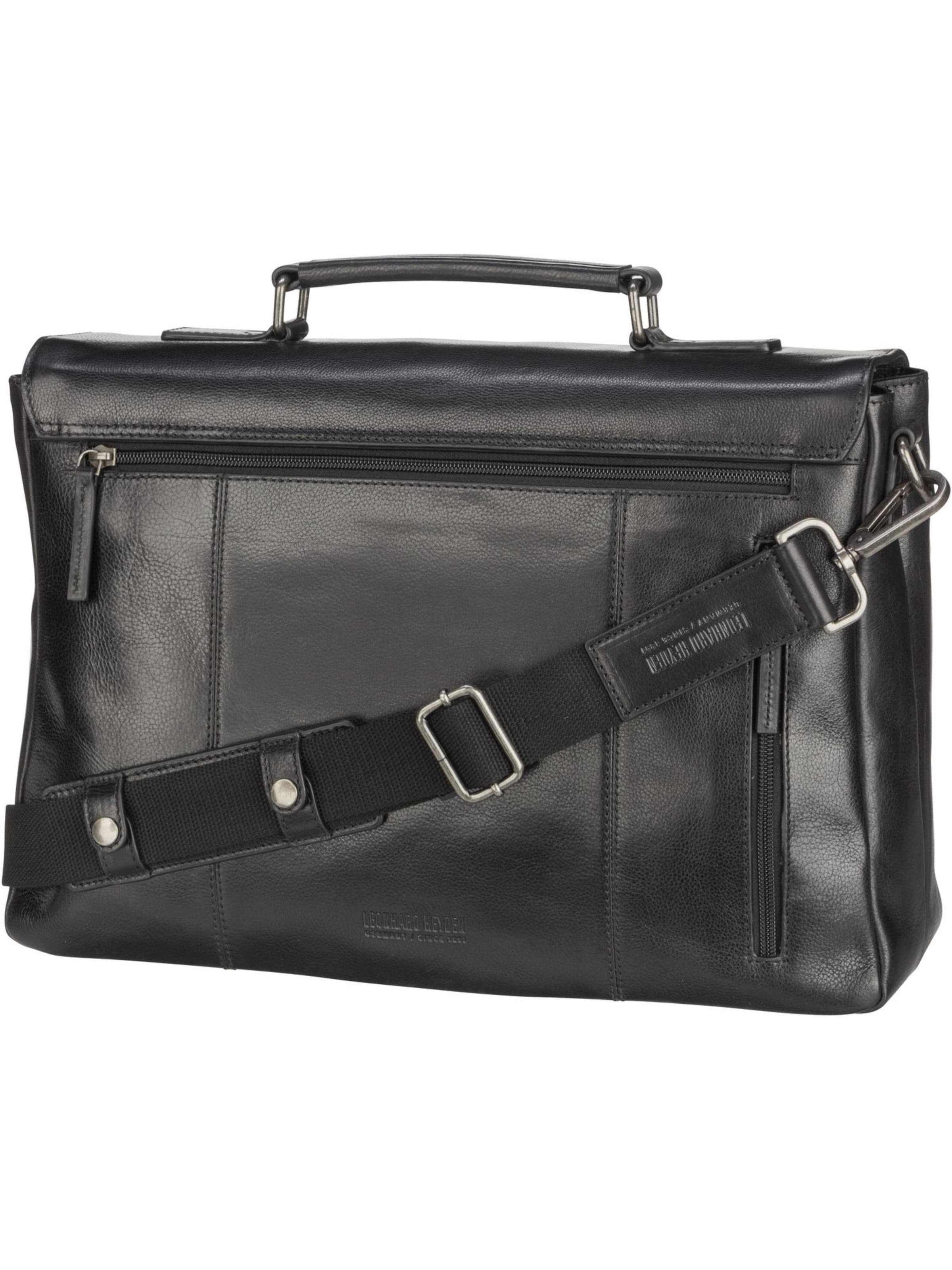 LEONHARD HEYDEN Aktentasche 'Roma' in Schwarz