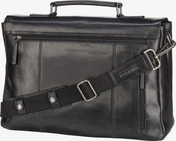 LEONHARD HEYDEN Document Bag 'Roma' in Black