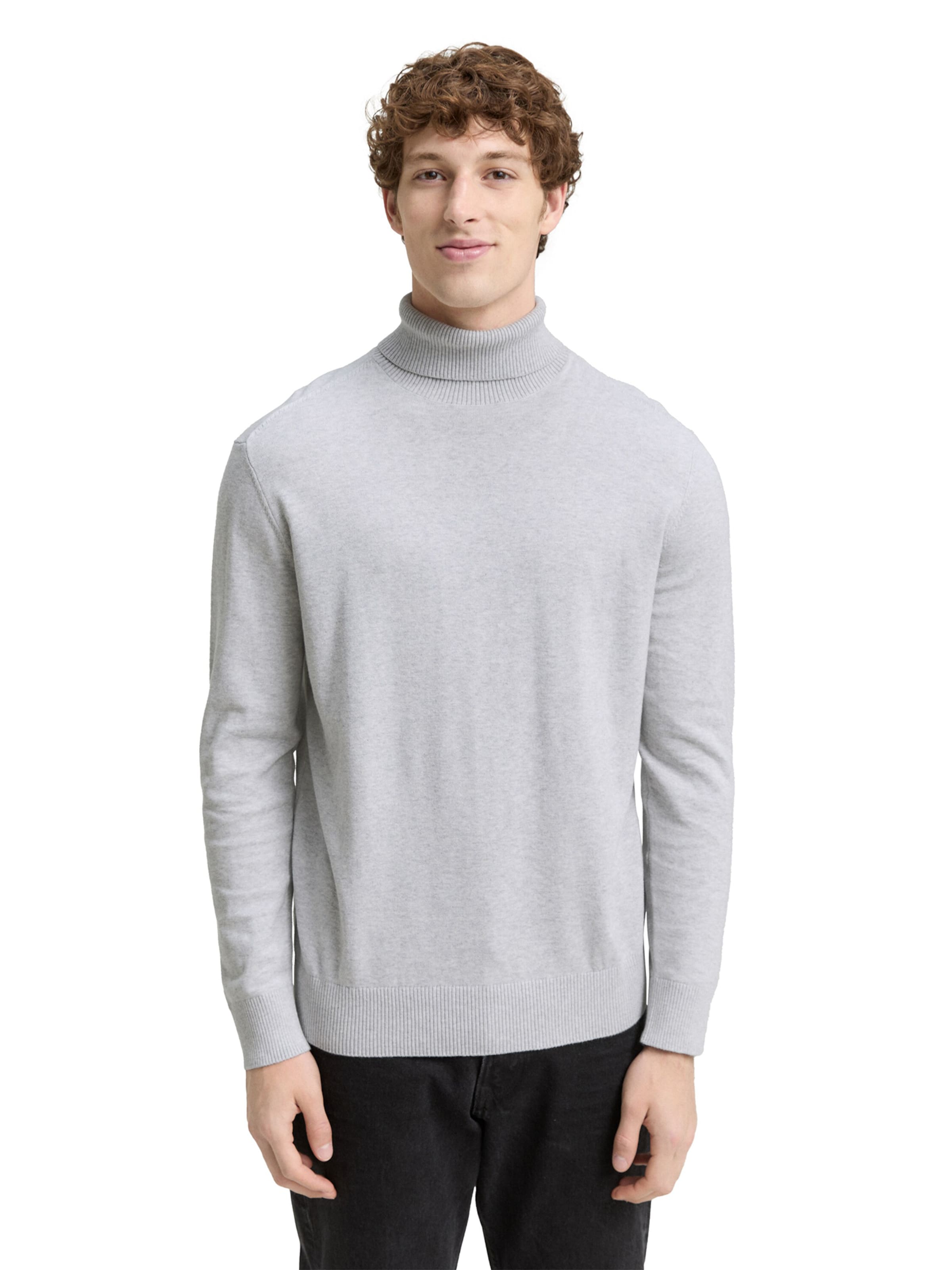 TOM TAILOR DENIM Sweater in Grey: front