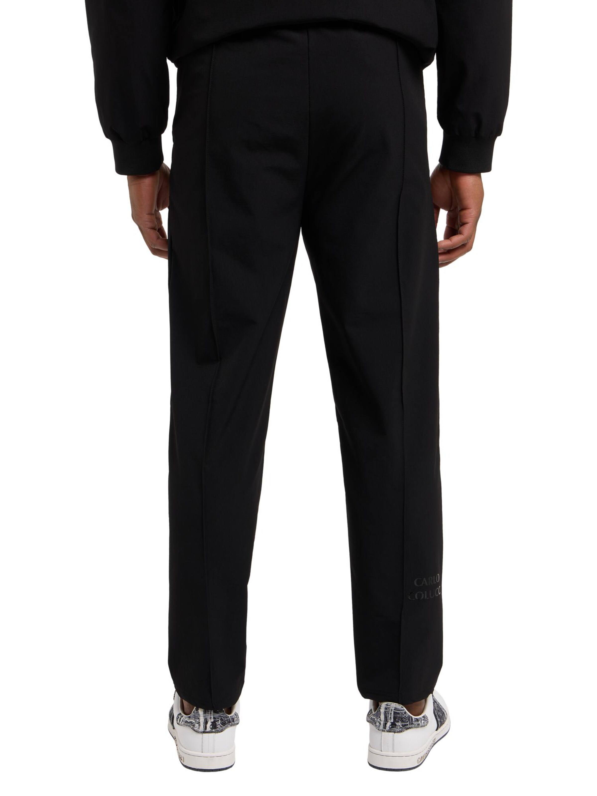 Carlo Colucci Regular Broek 'Ditadi' in Zwart