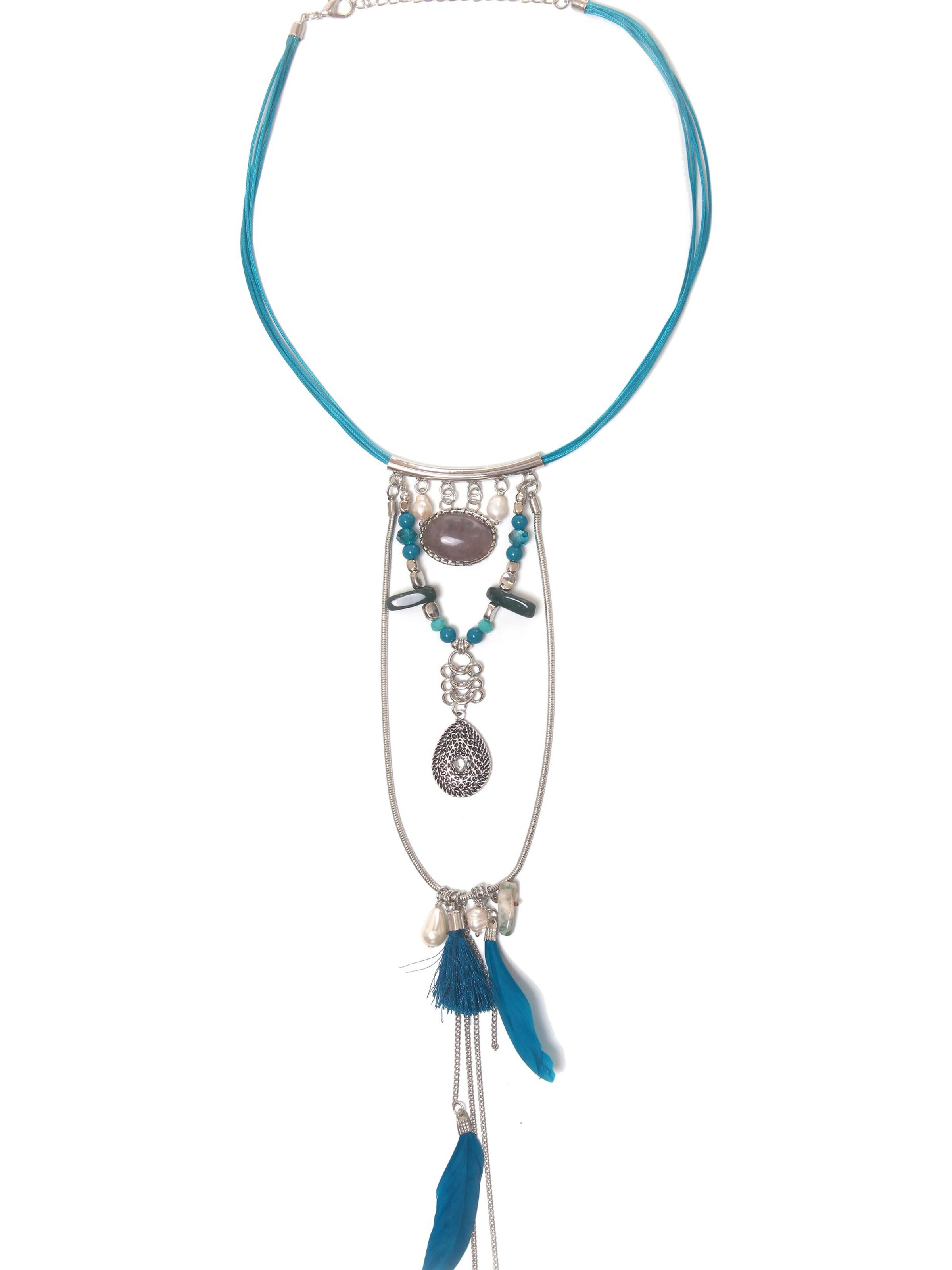 COLLEZIONE ALESSANDRO Necklace 'Ida' in Blue
