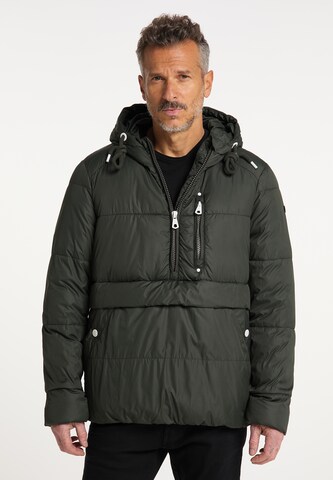 DreiMaster Maritim Winter Jacket in Green: front