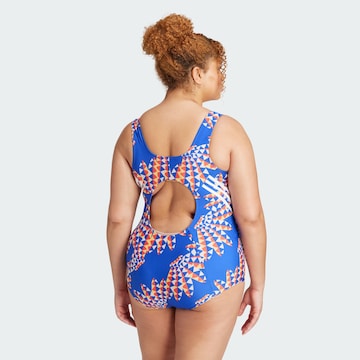 ADIDAS SPORTSWEAR Bralette Active Swimsuit 'Farm Rio' in Blue