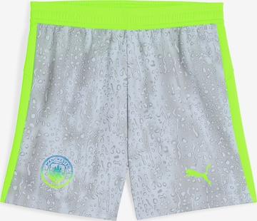 PUMA Regularen Športne hlače 'Manchester City 2025/2026' | siva barva: sprednja stran