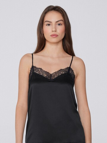 Tezenis Pajama Shirt in Black
