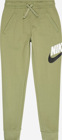 Pantaloni de la Nike Sportswear pe verde: față