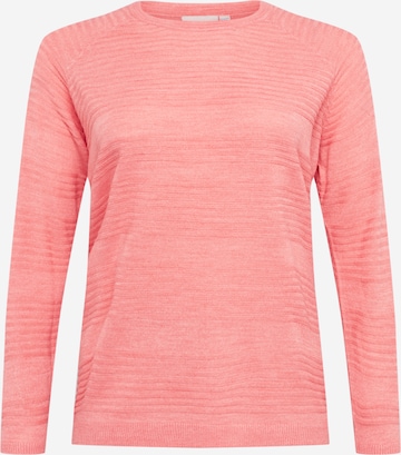 ONLY Carmakoma Sweater 'CARAIRPLAIN' in Pink: front