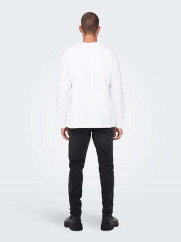 Only & Sons - Camiseta 'FRED' en blanco