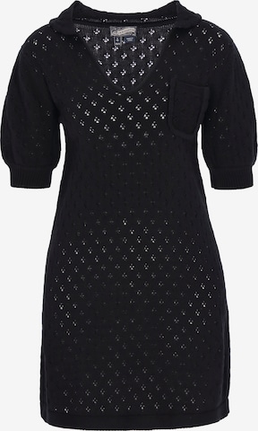 DreiMaster Vintage Kleid in Schwarz: Vorderseite