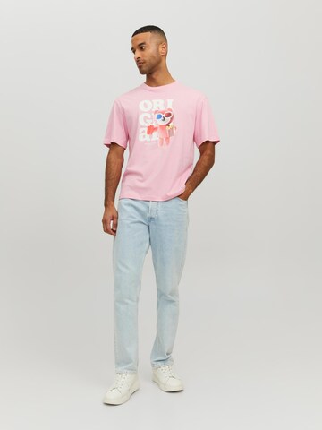 JACK & JONES Shirt 'Fluid' in Pink