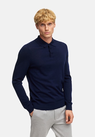 Kronstadt Trui 'Johannes' in Blauw: voorkant