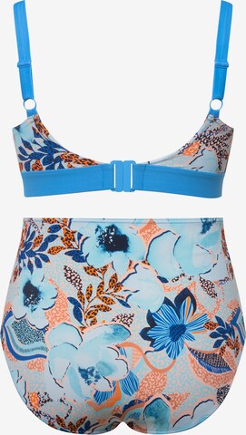 Ulla Popken Triangel Bikini in Blauw