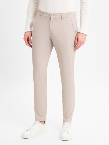Alberto Regular Pants ' Lou-J ' in Beige: front
