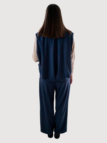 WEARABLE STORIES Wide Leg Bundfaltenhose 'Daria' in Blau