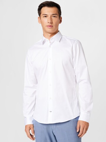 JOOP! Slim fit Business Shirt 'Pit' in White: front