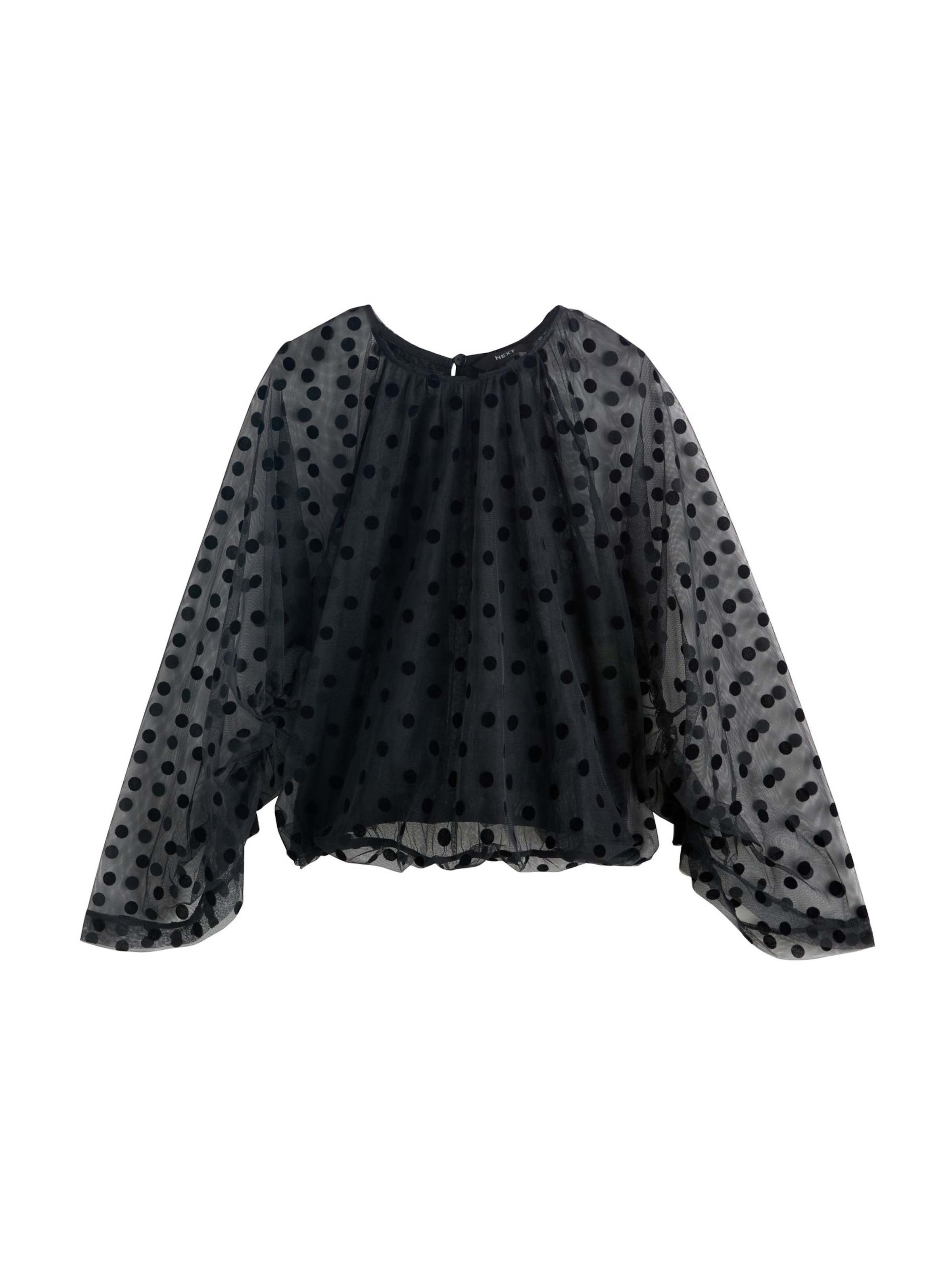 NextBluza 'Devore' - crna boja: prednji dio