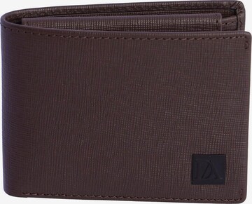Don Algodon - Cartera 'Cartera para hombre Alessandro de piel con protección RFID' en marrón: frente
