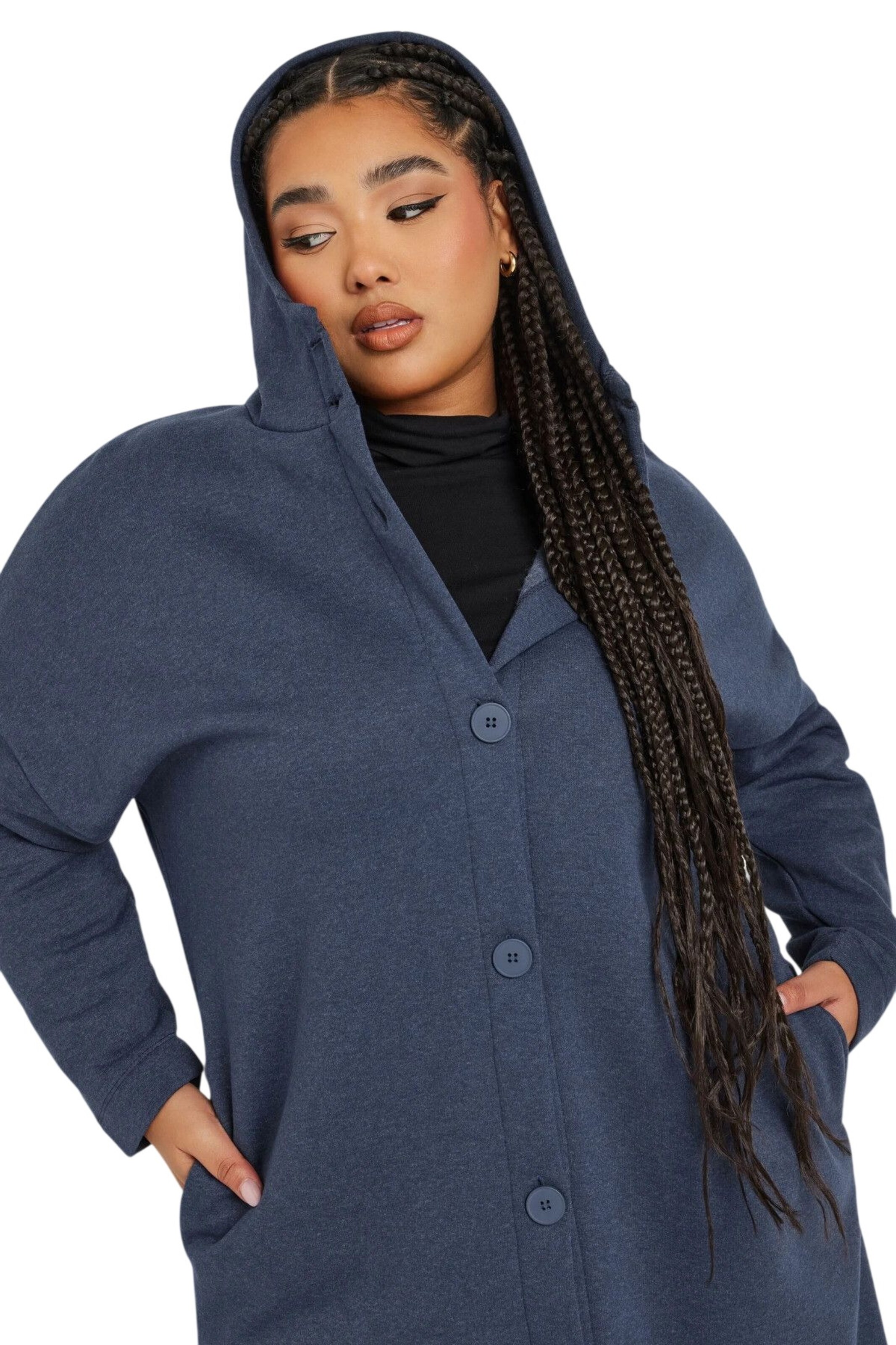 Stil Diva Between-seasons coat in Blue