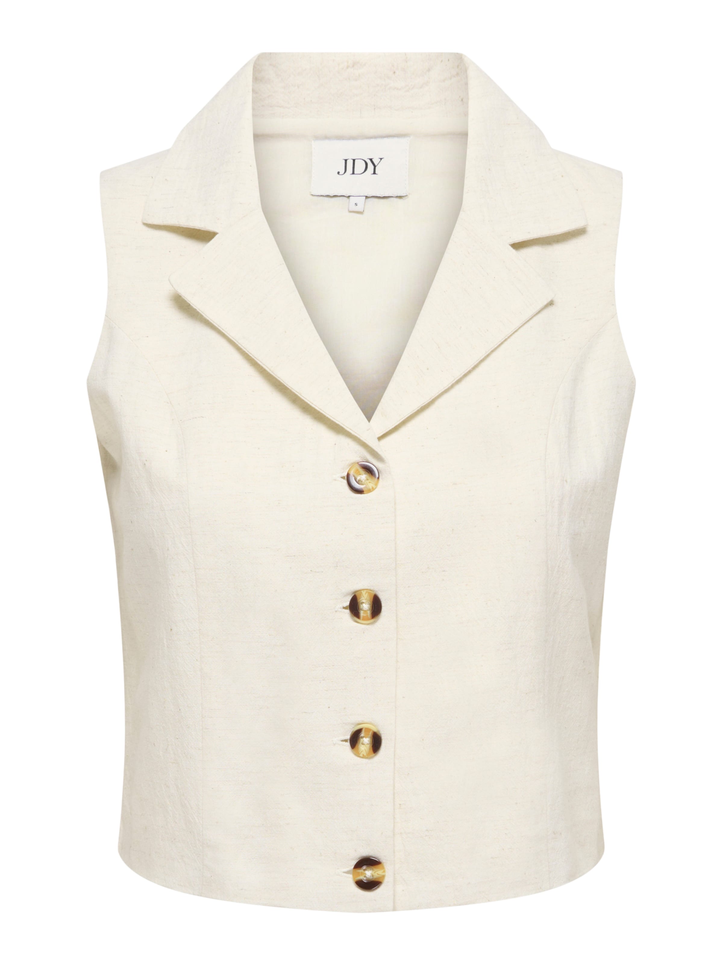 Gilet 'JDYMILAN' JDY en beige : devant