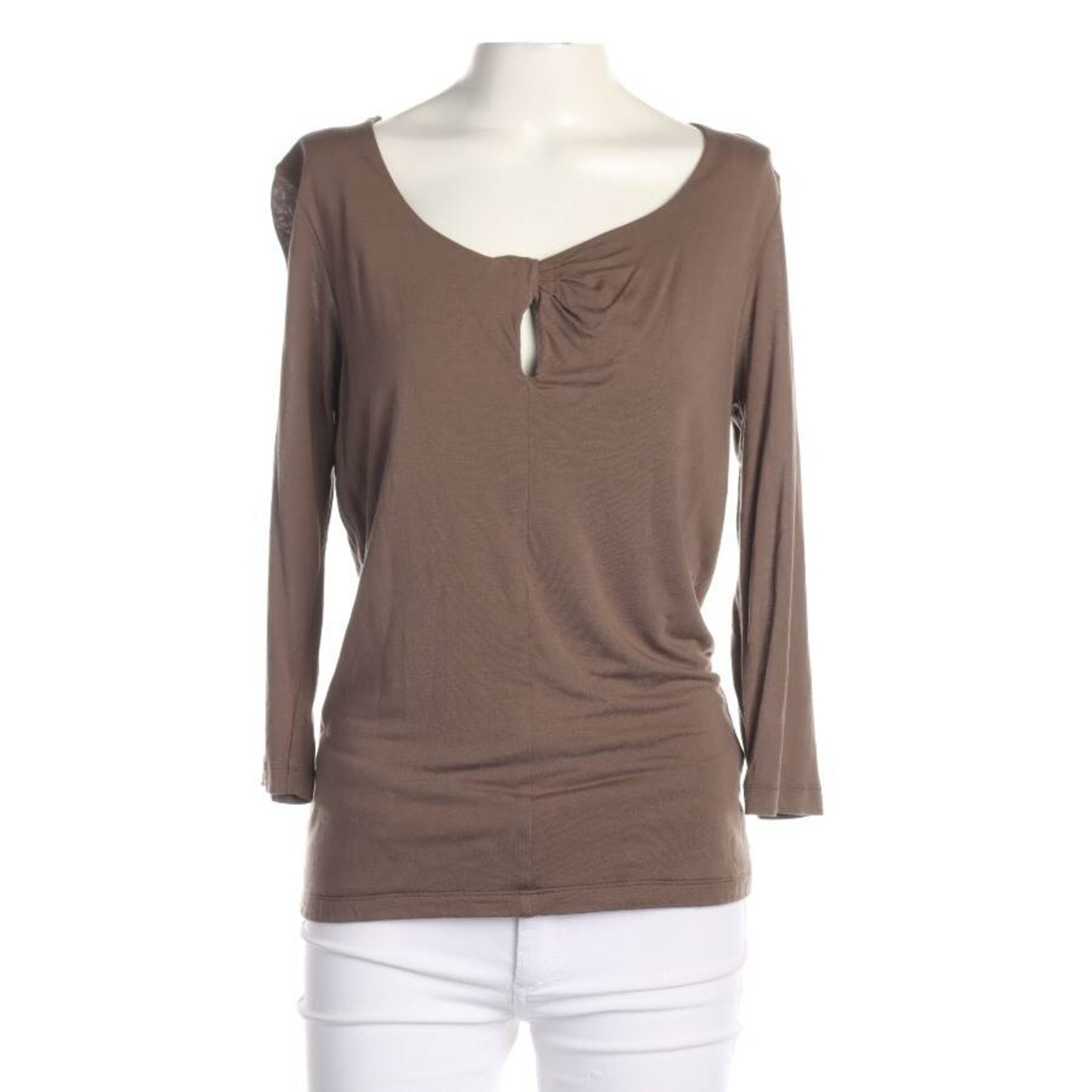 HECHTER PARIS Top & Shirt in M in Brown: front