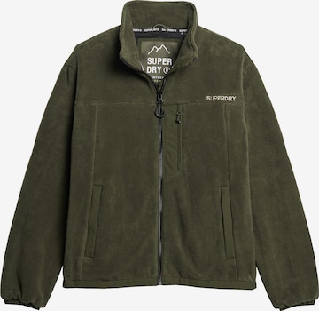 Superdry Fleece Jacket 'Trekker' in Green: front