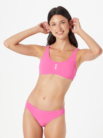 rozā Calvin Klein Swimwear Bezvīļu Bikini augšdaļa