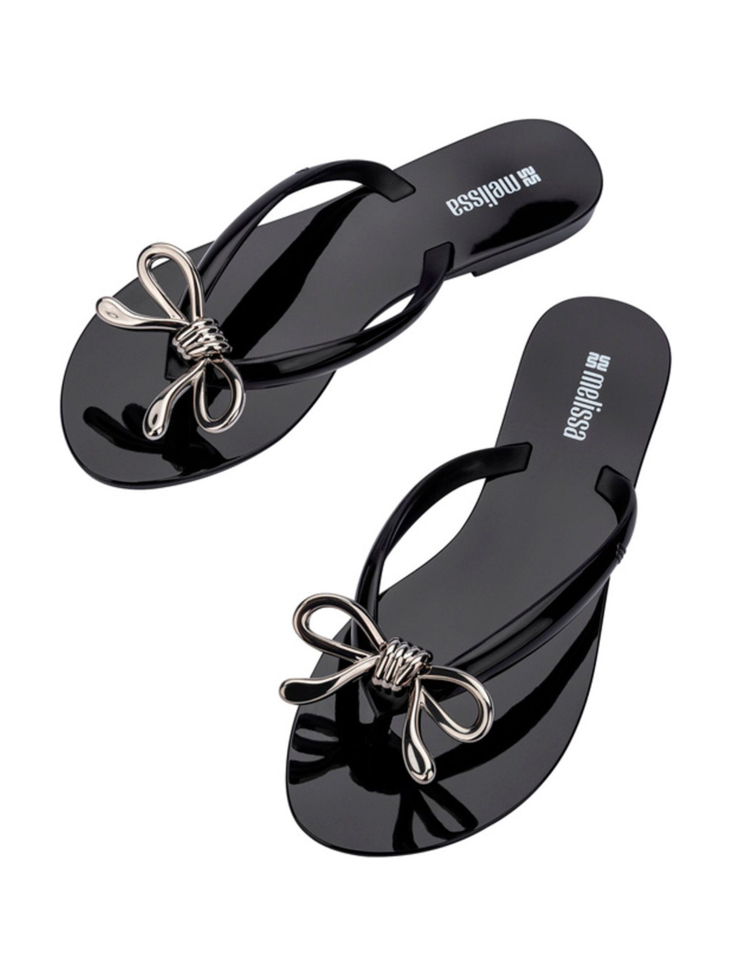 MELISSA T-Bar Sandals 'Harmonic Iris' in Black