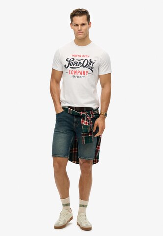 T-Shirt Superdry en blanc