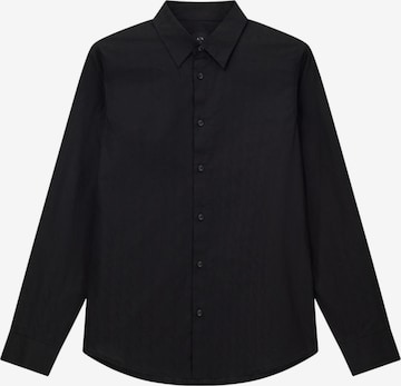 Chemise 'Camicie' ARMANI EXCHANGE en noir : devant