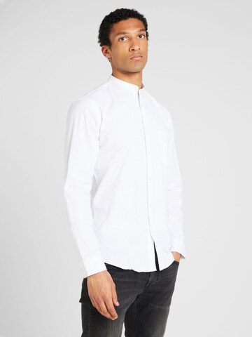 Lindbergh Regular fit Srajca | bela barva: sprednja stran