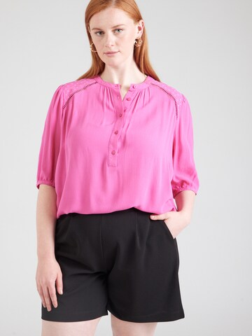 Chemisier 'CARAdzo' ONLY Carmakoma en rose : devant