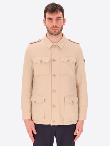 Distretto12 Between-Season Jacket in Beige: front