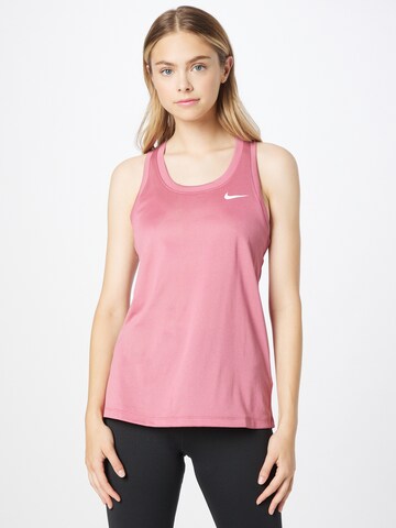 T-shirt fonctionnel NIKE en rose : devant