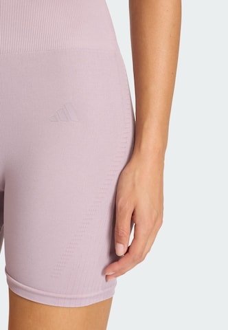 ADIDAS PERFORMANCE Skinny Sports trousers 'Essentials' in Purple