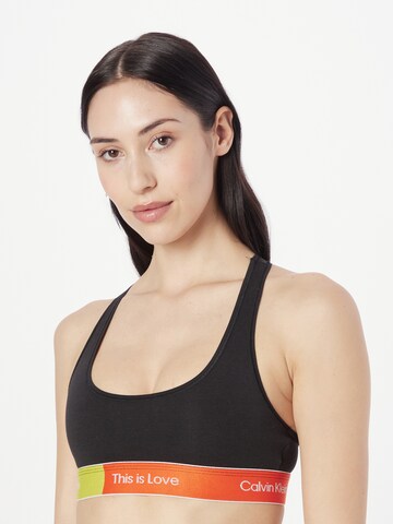 Calvin Klein Underwear - Bustier Sujetador 'Pride' en negro: frente