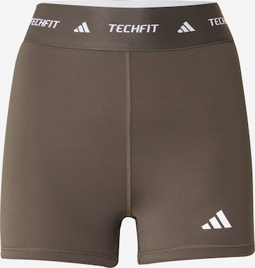 Pantaloni sportivi di ADIDAS PERFORMANCE in marrone: frontale